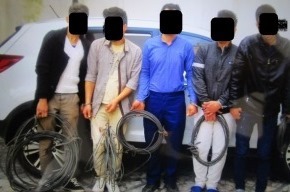 اعضای باند سارقان سیم برق دستگیر شدند