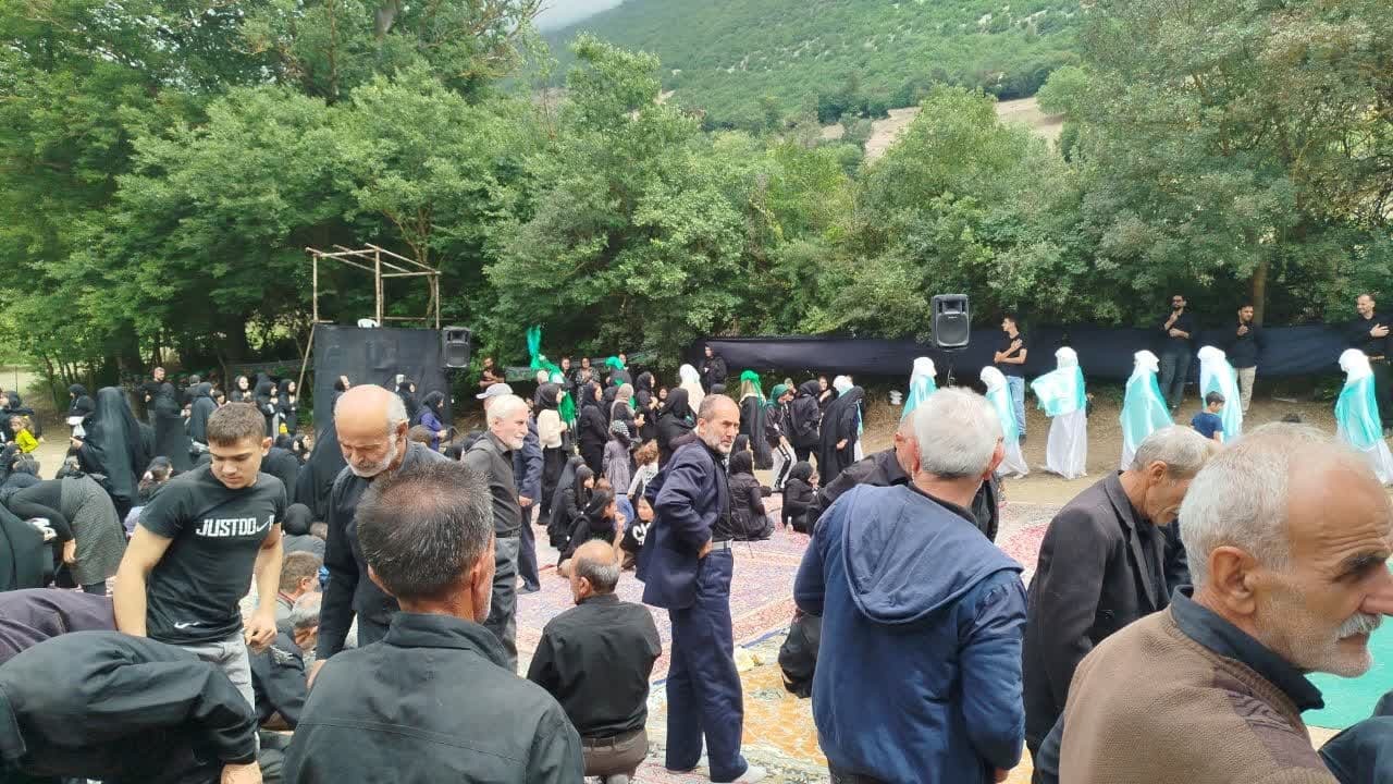 گزارش تصویری از مراسم عزاداری در روستای بویه