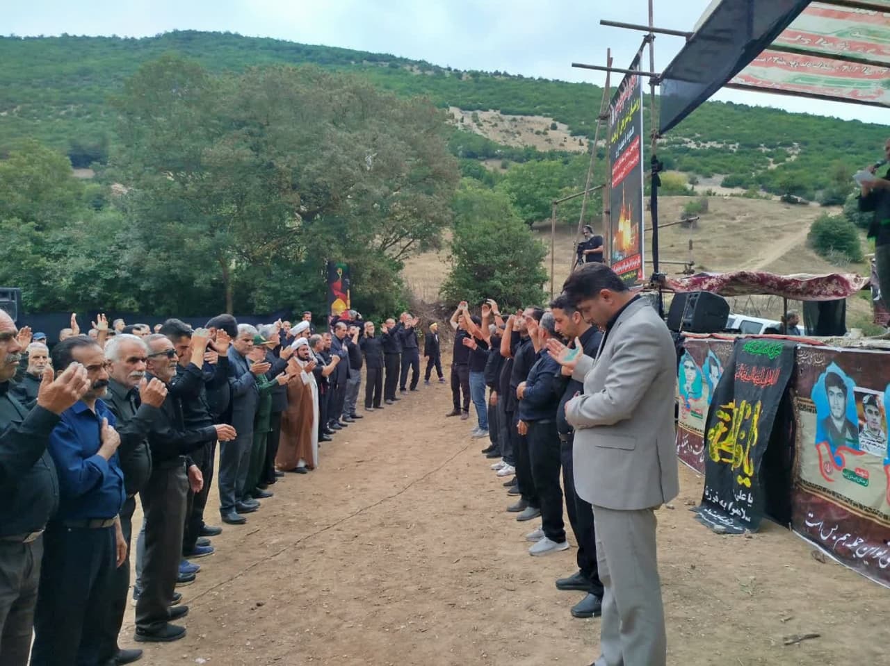 گزارش تصویری از مراسم عزاداری در روستای بویه