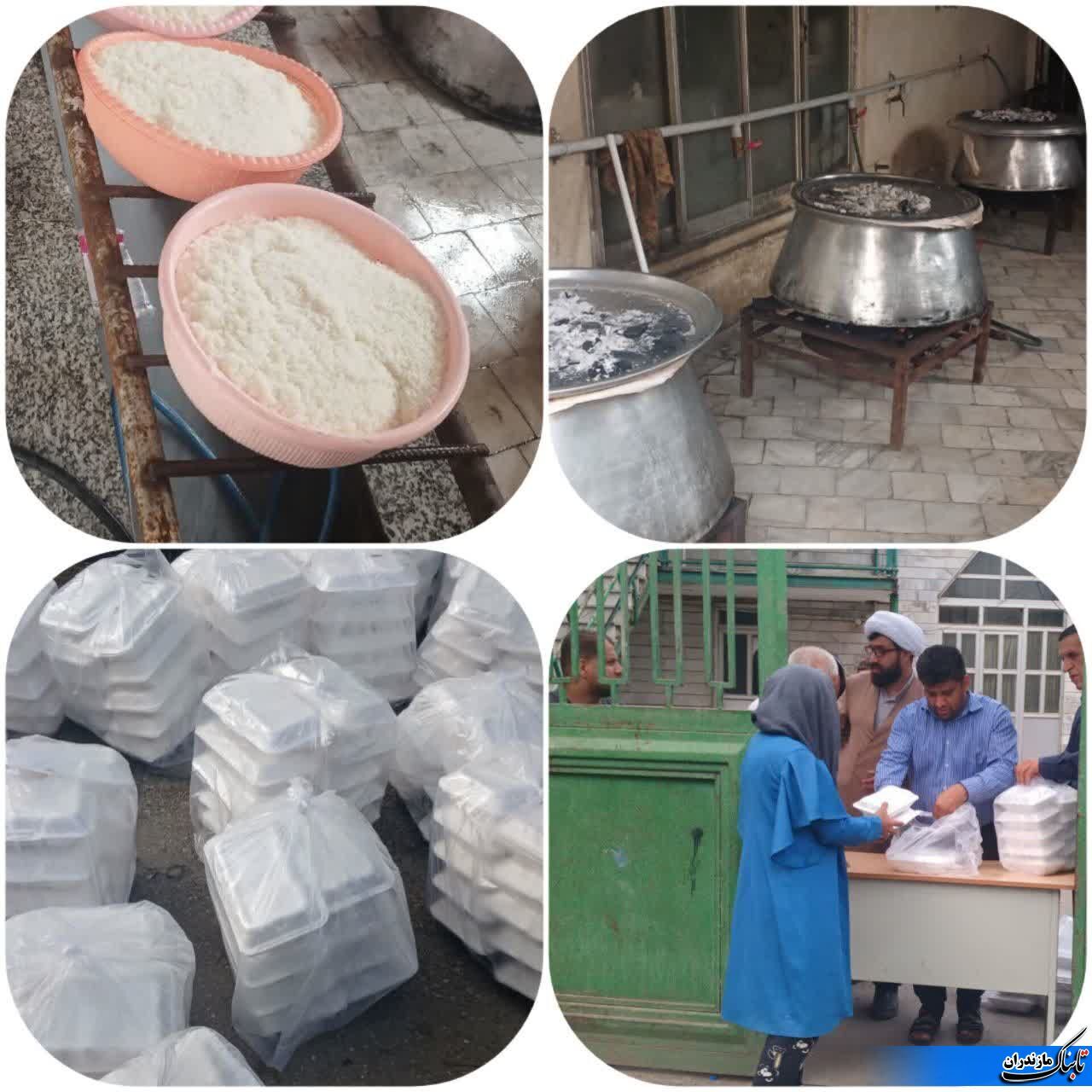 توزیع ۵ هزار پرس غذای گرم بین نیازمندان در نکا طی عید غدیر